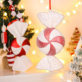 Merry Christmas PVC Painted Candy Ornament Christmas Decoration