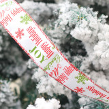 Merry Christmas Santa Claus Streamer Gift Wrapping Satin Ribbon Christmas Party Decoration