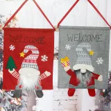 Christmas Gnome Hanging Flag Banner Christmas Ornament Decoration