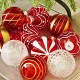 Merry Christmas Painted Lantern Christmas Balls Home Decoration