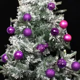 Merry Christmas 36 Pieces Matte Christmas Tree Ornaments Hanging Balls Decoration