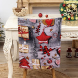 Christmas Snowflake and Xmas Tree Woven Chair Cover Christmas Home Decor