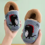 Toddler Kids Unisex Cartoon Animals Dinosaurs Cotton Plush Winter Shoes Home Slipper