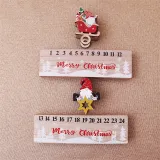 Merry Christmas Santa Claus Wooden Calendar Christmas Home Ornament Decoration