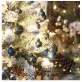 Merry Christmas 64 Pieces 6cm Christmas Ornaments Hanging Balls Decoration