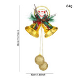 Merry Christmas 3 Pieces Jingle Bell Christmas Ornament Decoration