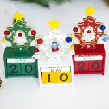 Christmas Wooden Snowman Calendar Christmas Home Ornament Decoration