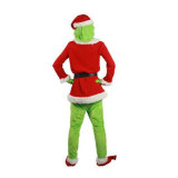 Christmas Green Fury Monster Costume Mask Headgear Party Cospaly Costume
