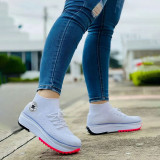 Women Low-top Single Shoes Thick-soled Flats Female Canvas Sneaker