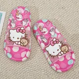 Toddler Kids Flat Beach Cartoon Cute Heart Cat Dots Non-slip Home Summer Slipper