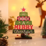 Merry Christmas Letter Christmas Tree Christmas Home Ornament Decoration