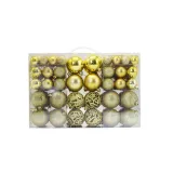 Merry Christmas 100 Pieces 6cm Matte Christmas Hanging Ornaments Balls Decoration