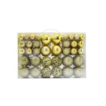 Merry Christmas 100 Pieces 6cm Matte Christmas Hanging Ornaments Balls Decoration