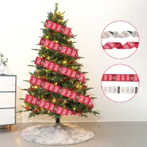 Merry Christmas HOHO DIY Silk Ribbon Christmas Gift Strap and Christmas Party Decoration