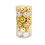 Merry Christmas 30 Pieces 6cm Painted Christmas Ornaments Balls Decoration