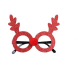 Merry Christmas Xmas Hat and Bowknot Christmas Decoration Glasses Frame