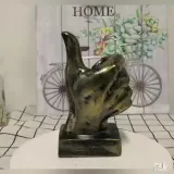 Home OK and Thumbs Up Gesture Ornament Desktop Craft Ornament Figure Statue