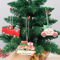 Merry Christmas 3 Pieces Trucks Xmas Tree Christmas Ornament Decoration