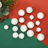 Merry Christmas 6 Pieces 6cm 2022 Golden Christmas Tree Ornaments Hanging Balls Decoration