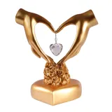 Hand Heart and Love Heart Ornament Valentine Gift Resin Craft