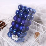 Merry Christmas 36 Pieces 4cm Frosted and Matte Christmas Tree Ornaments Hanging Balls Decoration