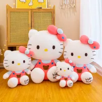 Soft Stuffed Cute Bow-tie Kittens Cat Toys Plush Doll Gifts