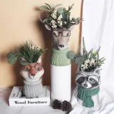 Home Plants Garden Ornament Animals Resin Craft Desktop Ornament Figure Statue