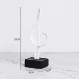 Home Musical Note Ornament Desktop Craft Ornament Resin Figure Statue