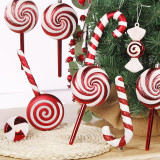 Merry Christmas 4 Pieces Lollipop Christmas Tree Ornament Decoration