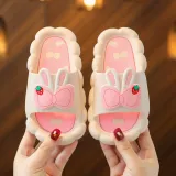 Toddler Kids Flat Beach Cartoon Bow-tie Duck Non-slip Summer Slipper