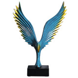 Home Ornament Flying Eagle Desktop Craft Ornament Resin Figure Statue