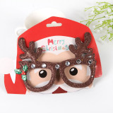 Merry Christmas Xmas Party Glasses Frame Christmas Gift Decoration