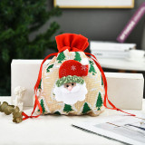 Christmas Gift Bag Santa Claus and Snowman Candy Bag Christmas Home Decor