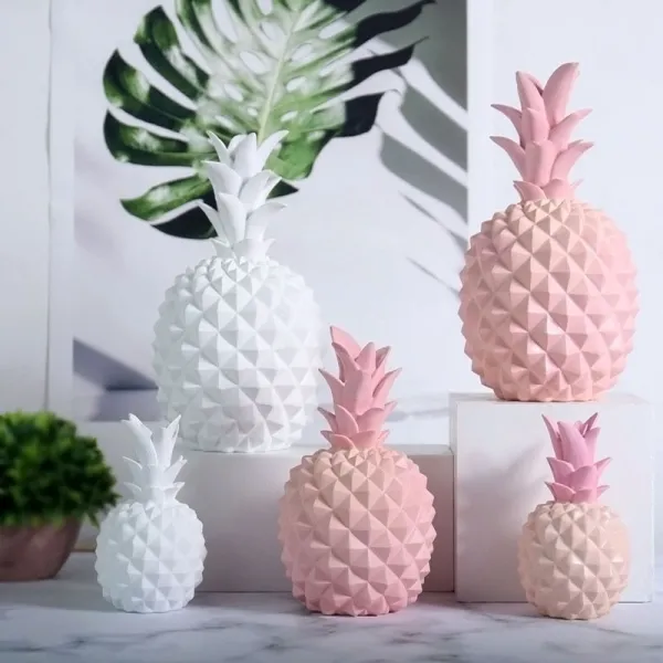 Home Ornament Pineapple Piggy Bank Desktop Craft Ornament Figure Statue