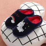 Toddler Kids Unisex Cartoon Animals Dinosaurs Cotton Plush Winter Home Slipper