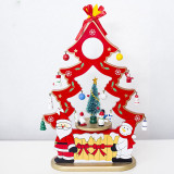 Christmas Santa and Snowman with Gift Box Music Box Christmas Ornament Decor