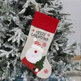 Christmas Santa Claus Gift Bag Socks Christmas Ornament Decoration
