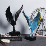 Home Ornament Flying Eagle Desktop Craft Ornament Resin Figure Statue