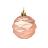 Merry Christmas 12 Pieces 6cm Flower Painted Matte Christmas Tree Ornaments Hanging Balls Decoration