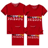 Family Matching Clothing Top Parent-kids Cartoon Mice&Dogs Friends Family T-shirts