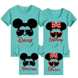 Family Matching Clothing Top Parent-kids Cartoon Mice Family T-shirts