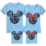 Family Matching Clothing Top Parent-kids Cartoon Mice Print Family T-shirts