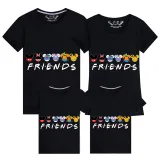 Family Matching Clothing Top Parent-kids Cartoon Mice&Dogs Friends Family T-shirts