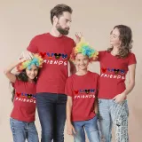Family Matching Clothing Top Parent-kids Cartoon Mice Friends Family T-shirts