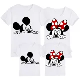 Family Matching Clothing Top Parent-kids Cartoon Mice Family T-shirts
