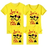 Family Matching Clothing Top Parent-kids Let's Do This Family T-shirts