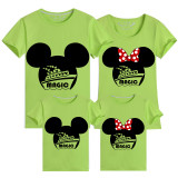 Family Matching Clothing Top Parent-kids Cartoon Mice Magic Cruise Family T-shirts