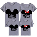 Family Matching Clothing Top Parent-kids Cartoon Mice Fantasy Cruise Family T-shirts