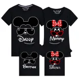 Family Matching Clothing Top Parent-kids Cartoon Mice Family T-shirts
