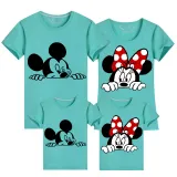Family Matching Clothing Top Parent-kids Cartoon Mice Family T-shirts